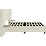 Upholstered Platform Bed With Big Headboard