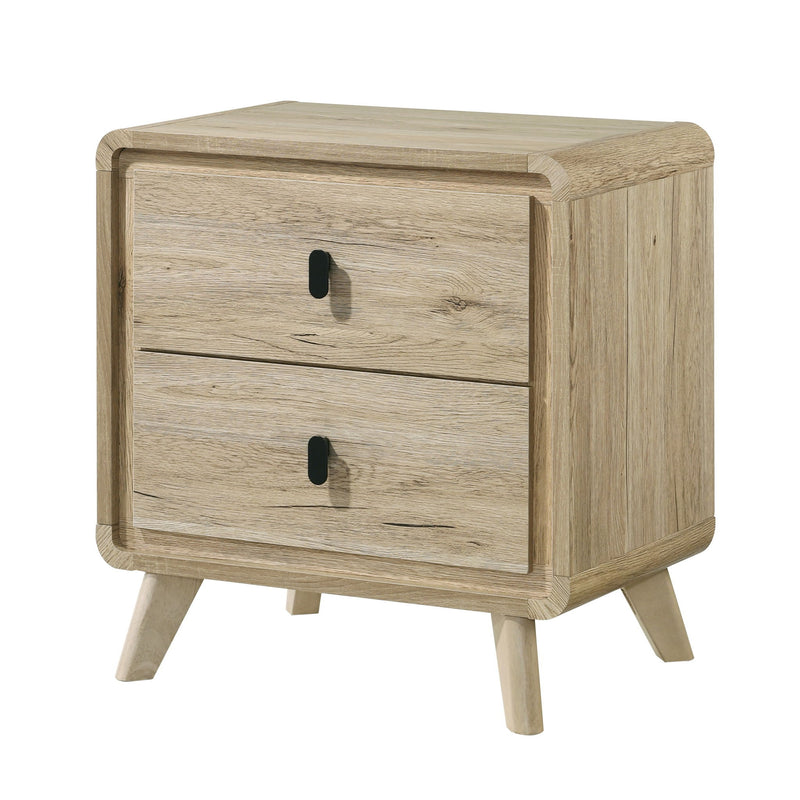 Nightstand & 2 Drawers - Beige