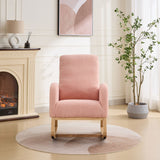Rocking Glider Chair With High Back And Side Pocket