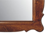 Oblong Mirror Frame - Brown