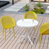 Modern Lounge Chair Set With Round Table