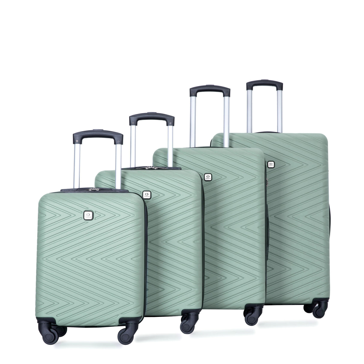 Luggage 4 Piece Lightweight Suitcase With Rotating Wheels With Tsa Lock,
