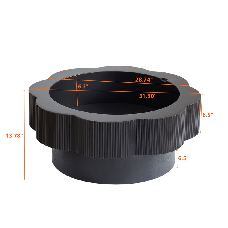 Modern Plum Blossom Shaped Coffee Table With Storage