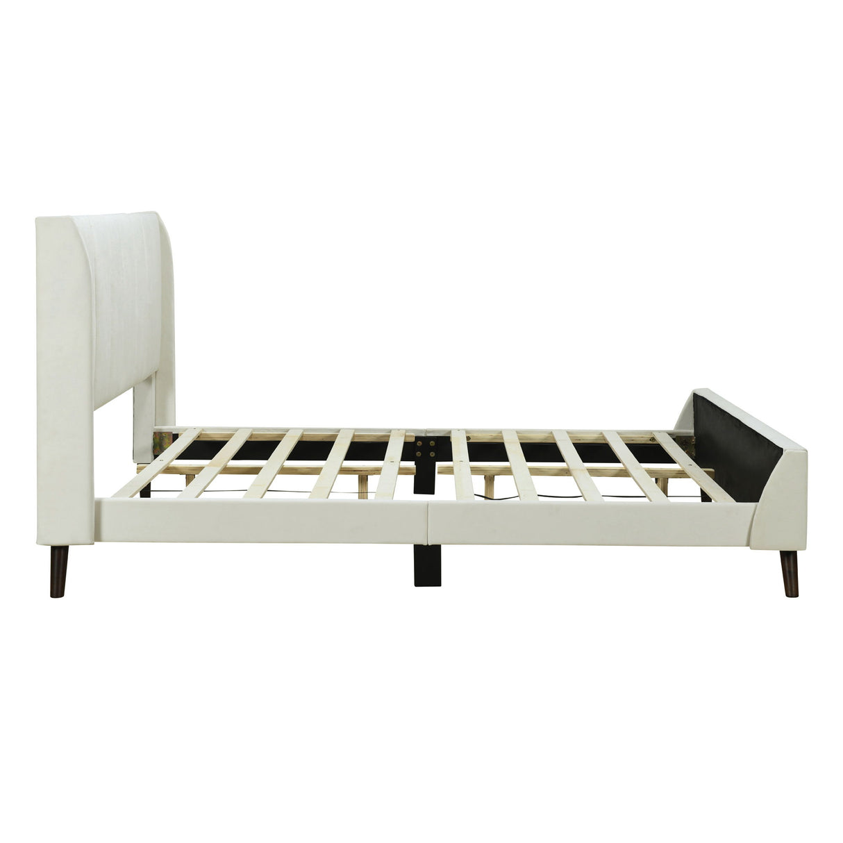Upholstered Platform Bed Velvet