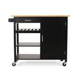 Contemporary Design Kitchen Cart With Wheels