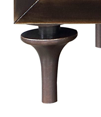 ACME Diya Console Cabinet, Forged Bronze & Espresso Finish AC02503