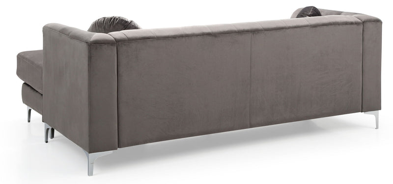 Soft y Micro Suede Sofa Chaise