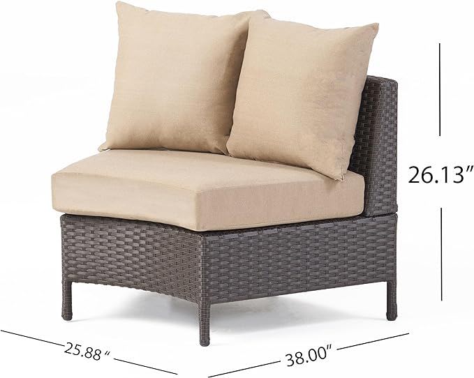 Pt Limon - 5 Pieces Sofa Set - Brown / Beige