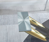 Stylish Dining Room Table, Luxury Glass Top Dining Table, Modern Design For Your House - Black