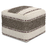 Grady - Handcrafted Square Pouf