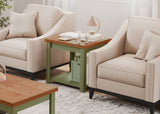 Vineyard - Side Table - Sage Green, Fruitwood