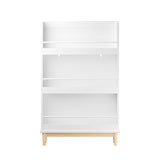 Wall Mounted Bookshelf, 3 Front Facing Display Shelves For Toddler Bedroom - White