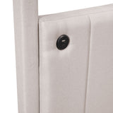 Canopy Platform Bed With USB And Type-C Ports