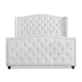 Marcella - Upholstered Shelter Headboard Bed Set