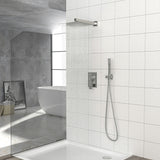 Dual Shower Head 10" Wall Mounted Square Shower System