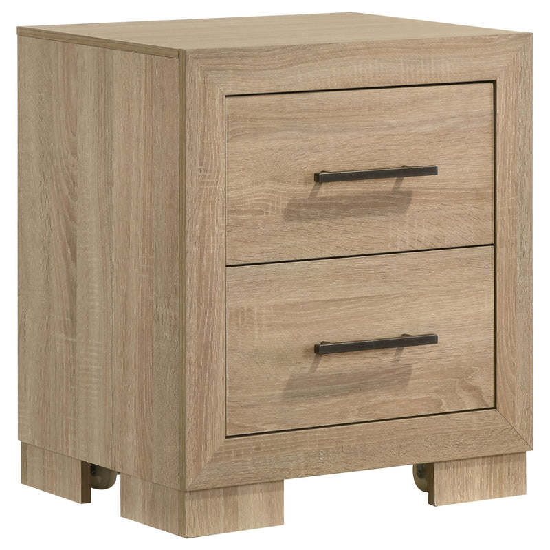 Merritt - 2 Drawer Nightstand - Light Oak