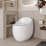 Modern Egg Shape Toilet 1.28 Gpf Single Flush Ceramic