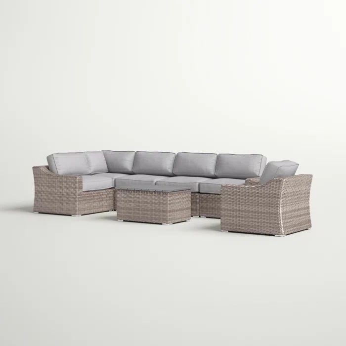 Stylish Sofa Seating Group With Cushions Perfect For Outdoor Gatherings