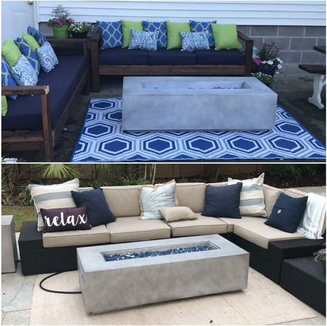 Lightweight Design Propane / Natural Gas Fire Pit Table