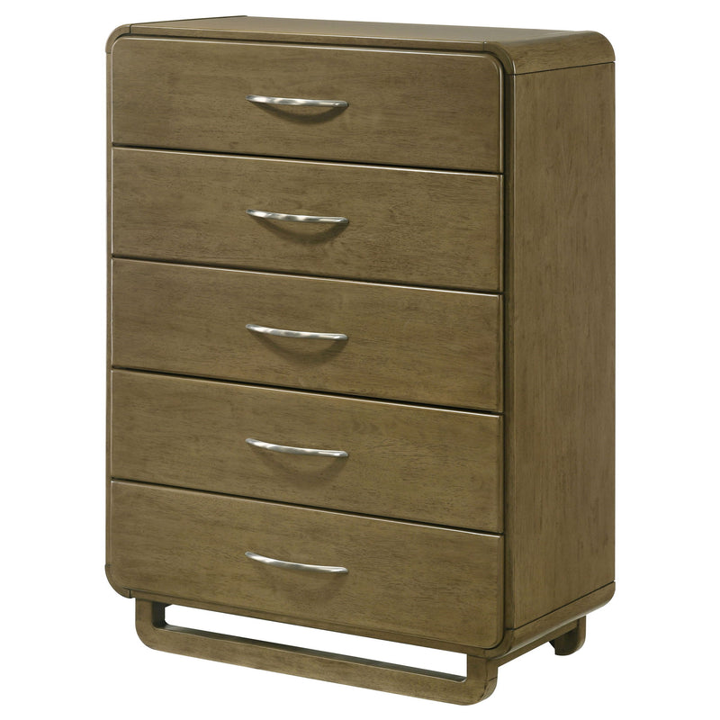 Tully - 5 Drawer Chest - Nutmeg Brown