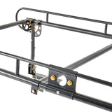 Universal Over Cab Truck Bed Rack For Kayak, Ladder, Surfboard, Lumber Adjustable Full Size Rack - Black