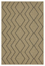 Earth - 5'3" X 7'3" Indoor, Outdoor Area Rug - Black, Natural