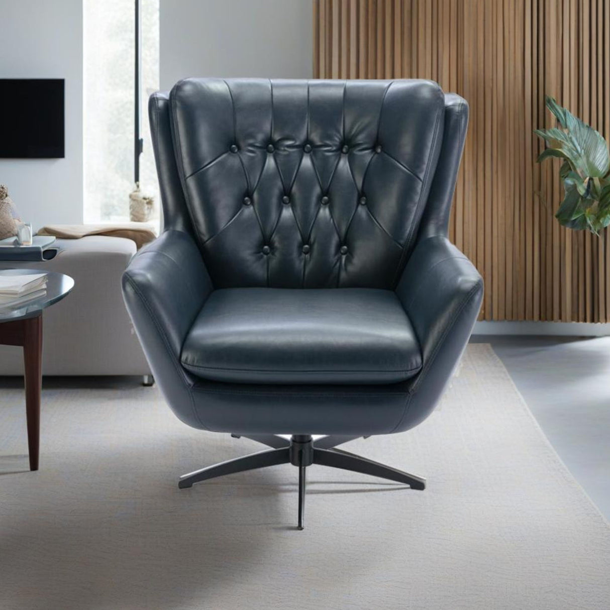 Calvin - Tufted Swivel Chair