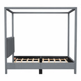 Canopy Platform Bed With USB And Type-C Ports