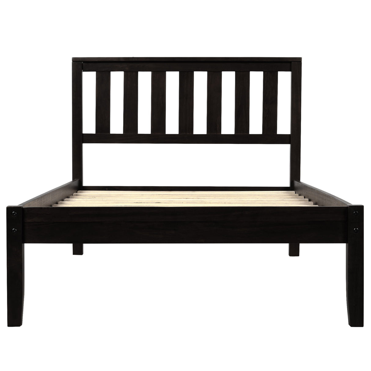 Platform Bed With Headboard, Footboard, Slat Support