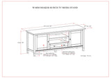 Warm Shaker - TV Media Stand - Brown