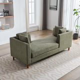 Wide Modern Double Sided Upholstered Chaise Lounge