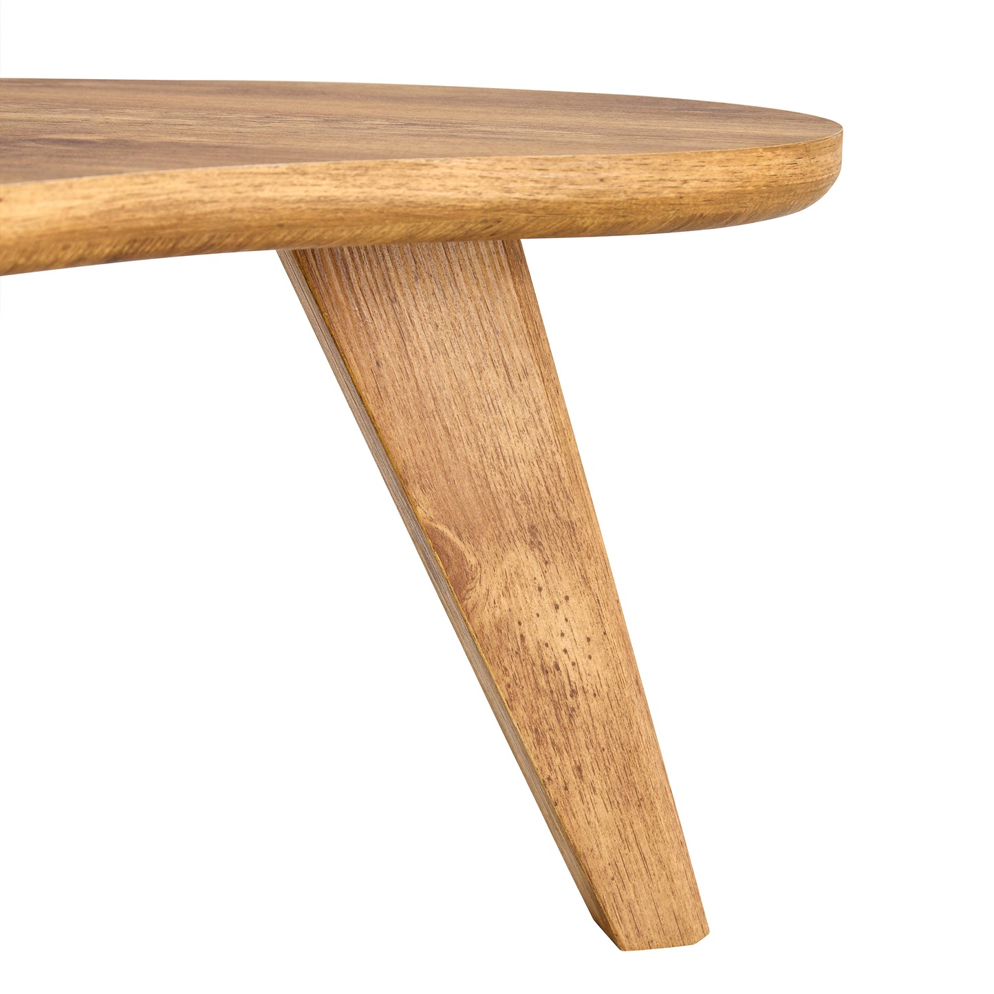 Modern minimalist wood color table top. Solid wood legs, cloud shape to give you a new experience, computer desk. The game table. Suitable for dining and living rooms.