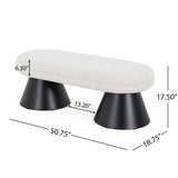 Dining Bench Upholstered For Dining Room - Beige