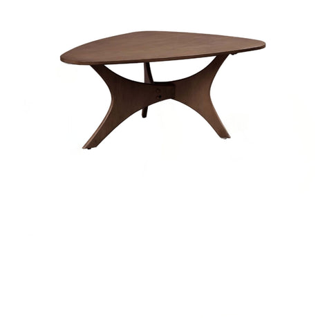 Triangle Wood Coffee Table Mid-Century Modern Design