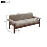 Loveseat Sofa 2 Seater Couch With Armrest Pillows