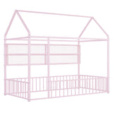 House Frame With Fence And Shelves