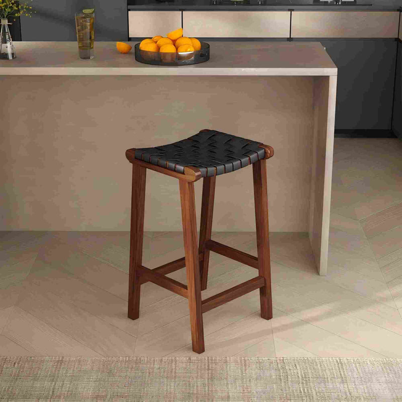 James - Modern Genuine Bar Stool