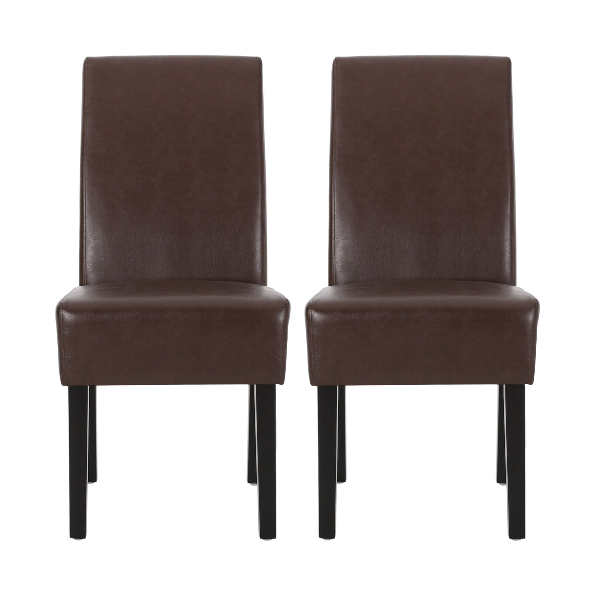 Contemporary Dining Chair With Rubberwood Legs (Set of 2)