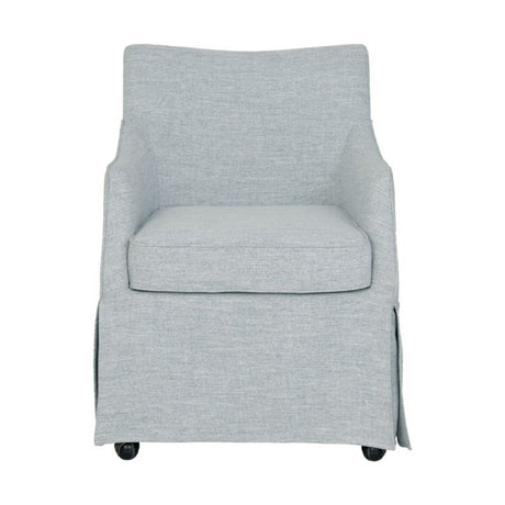 London - Upholstered Skirted Dining Arm Chair