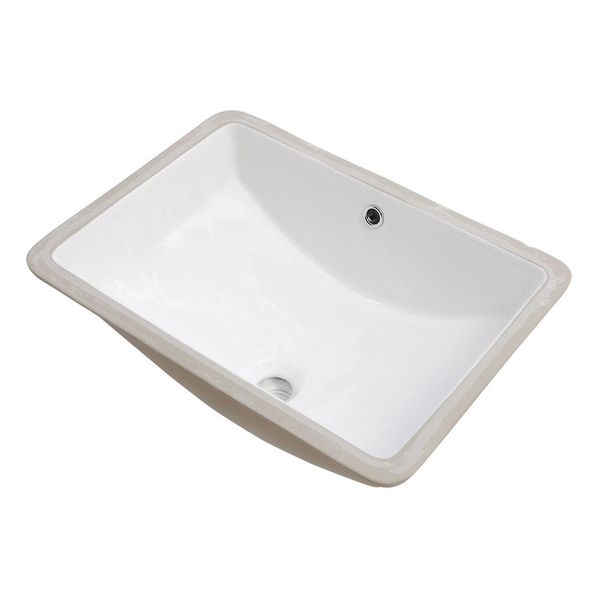Modern Ceramic Undermount Bathroom Sink With Overflow, High Quality