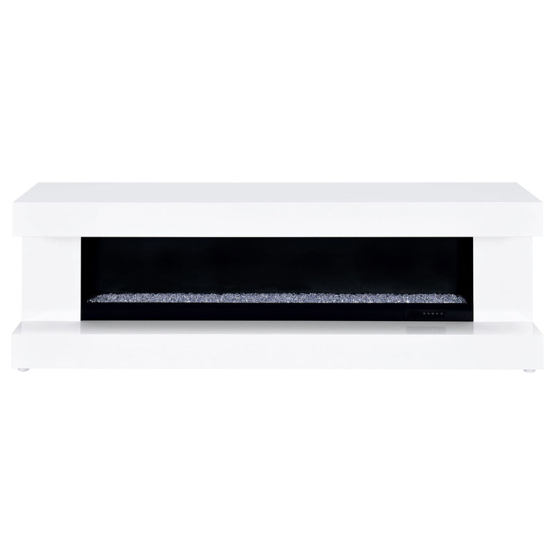 TV Stand Fireplace Console With Bluetooth Speaker