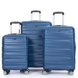 3 Piece Luggage Sets Lightweight & Durable Expandable Suitcase With Two Hooks