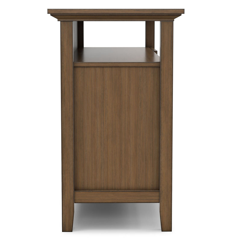 Redmond - Tall TV Media Stand - Rustic Natural Aged Brown