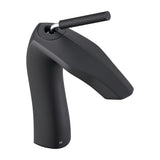 Contemporary Single Handle Lavatory Basin Sink Faucet Brass - Matte Black