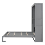 Murphy Wall Bed With Shelves, Space Saving