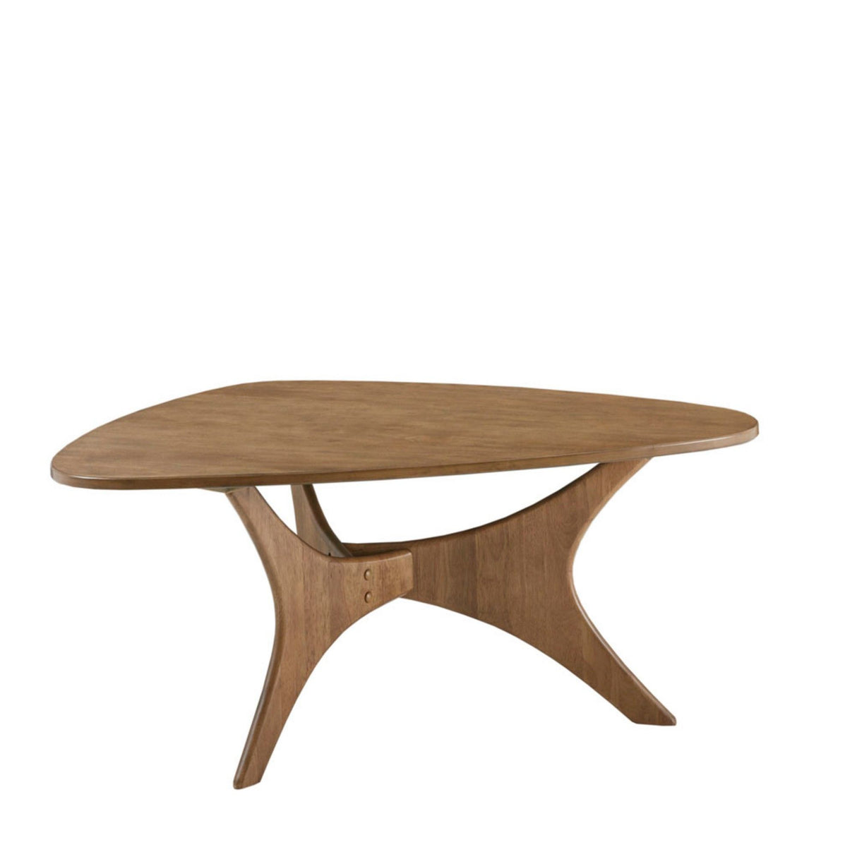 Triangle Wood Coffee Table Mid-Century Modern Design
