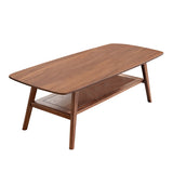 Low Coffee Table With Storage Shelf