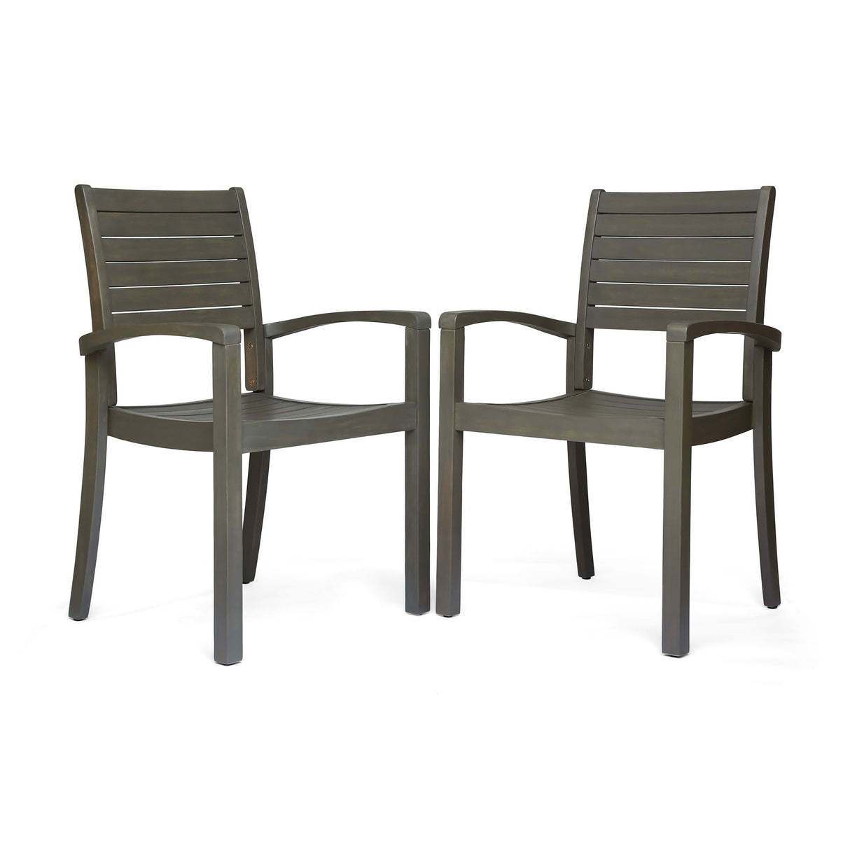 Outdoor Dining Chair, Stacking Design For Patio