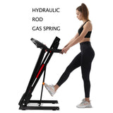 Folding Treadmills For Home - 3.5Hp Portable Foldable With Incline, Electric Treadmill For Running Walking Jogging Exercise With 12 Preset Programs, Indoor Workout Training Space Save Apartment, App - Black