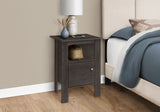Accent Nightstand Side Table, Storage, Transitional - Oak